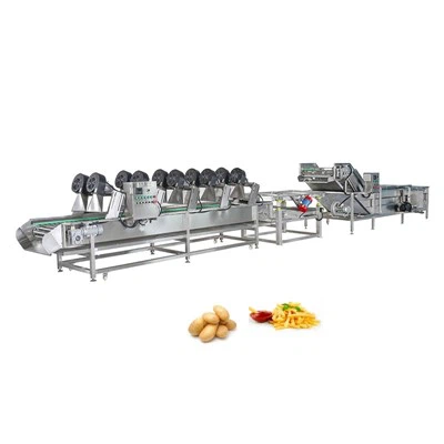 स्वचालित आलू चिप्स धोने और सुखाने की मशीन